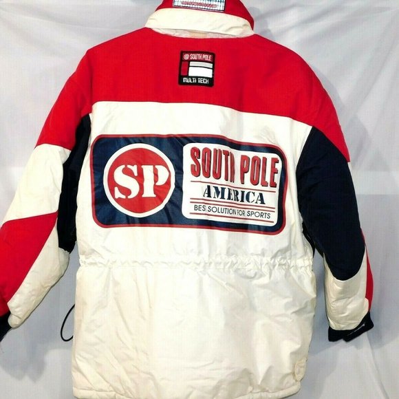 VTG 90s SouthPole Mens L Pullover Parka Jacket - Picture 8 of 12